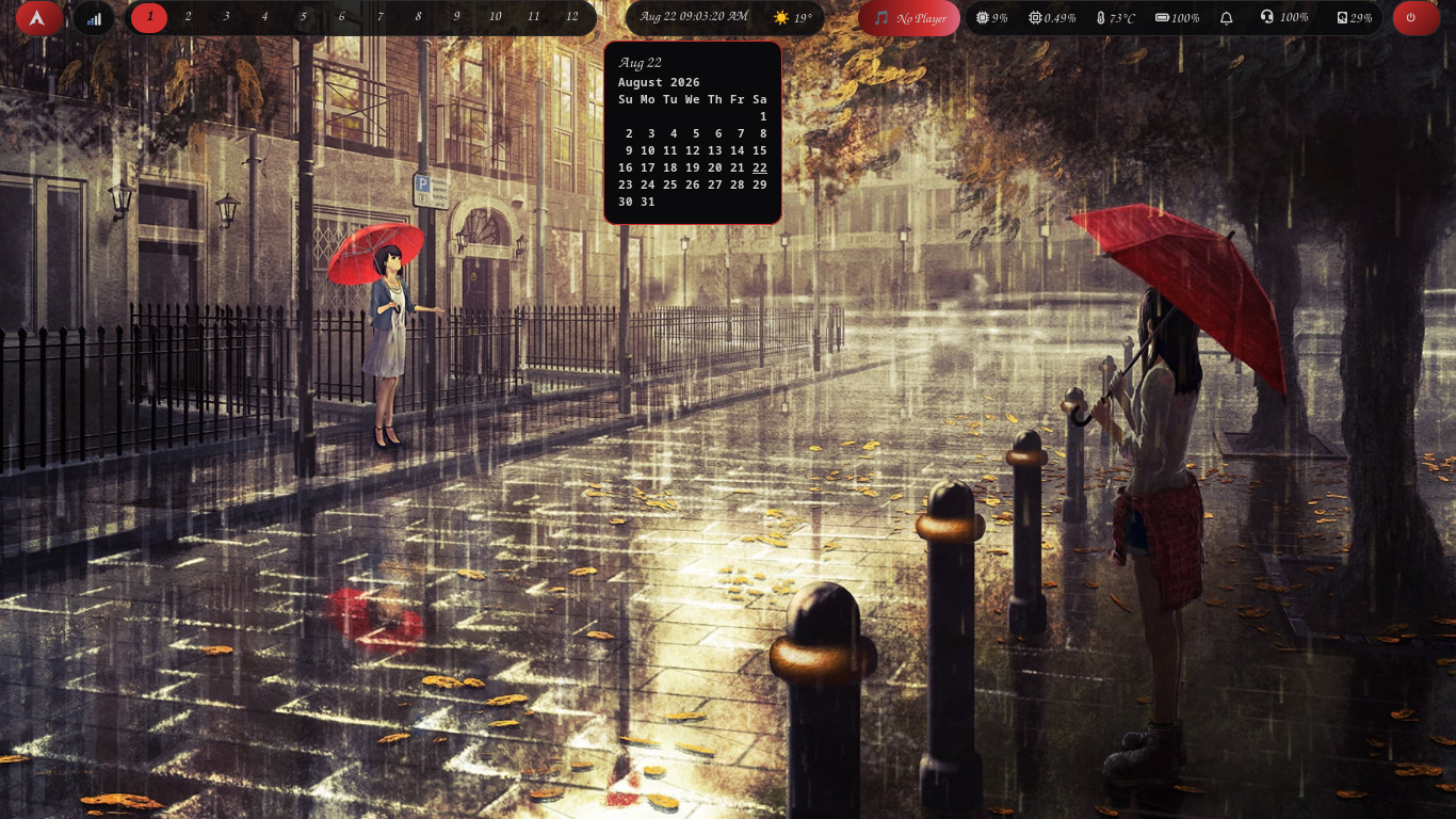 Waybar & Layout