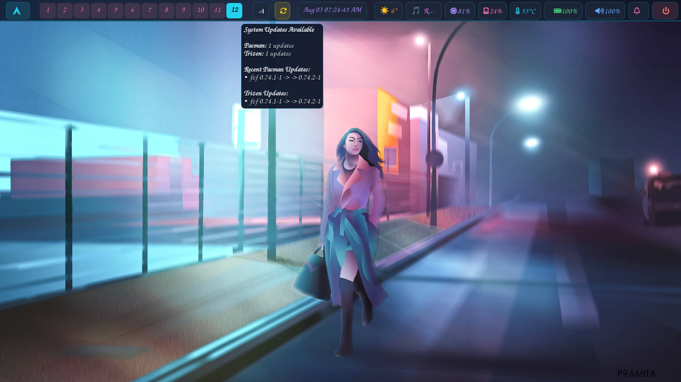 Waybar Update Checker Working